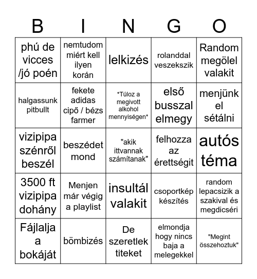 Gerhy Bingo Card