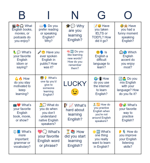 🗣️ Speak-Up Bingo Card
