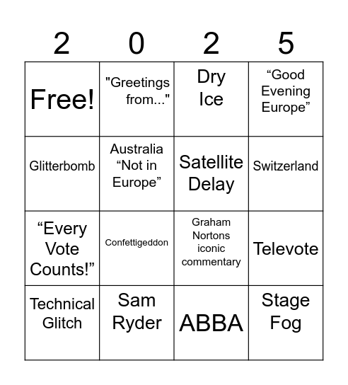 BINGOVISION Bingo Card