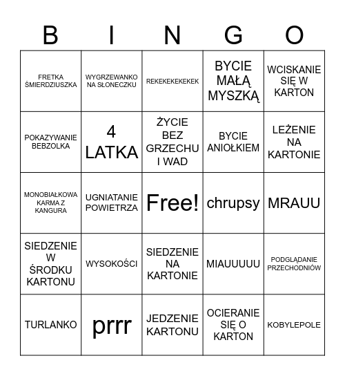 ROZMARYNKOBINGO Card