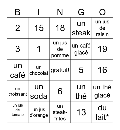 joslyn Bingo Card