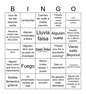 EUROBINGO Card