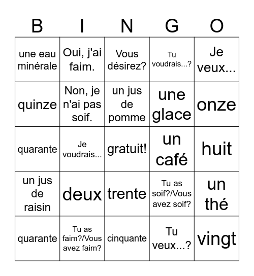 Julian Guevara Bingo Card
