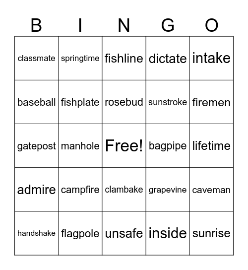 Wilson 4.2 Bingo Card