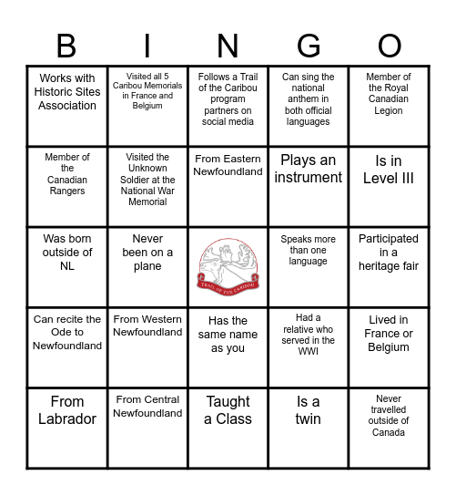 Find someone who Bingo Card
