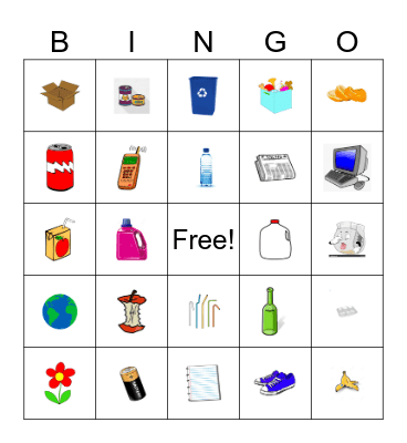 Recycle Bingo Card