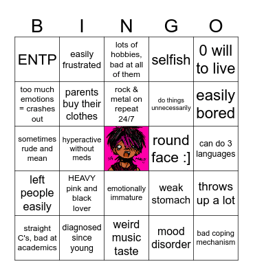 nathan's ODD bingo Card