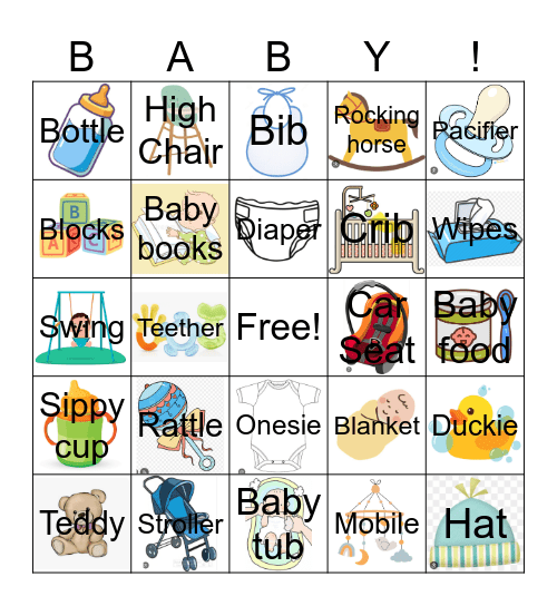 Mrs. Blue’s Class Baby Bingo Card
