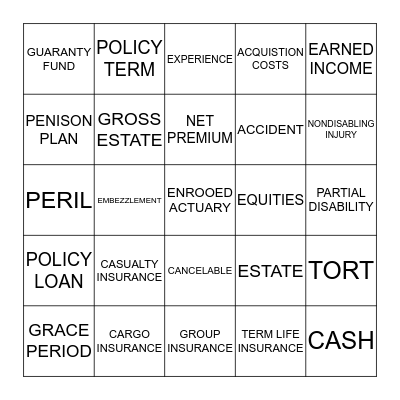 Genpact Bingo Card