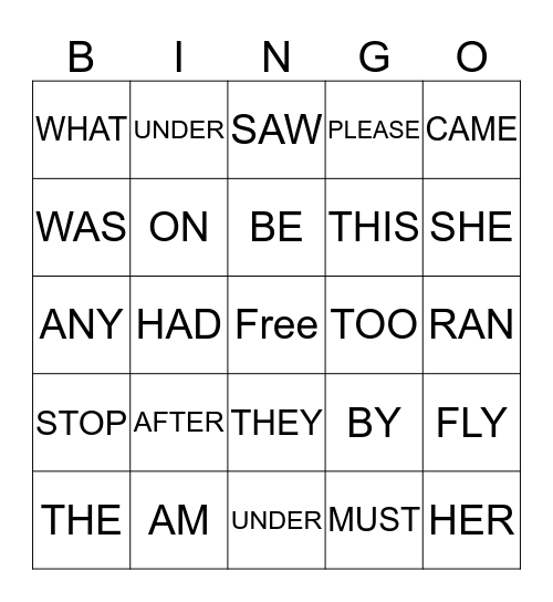 Elijah & Zach Bingo Game Bingo Card