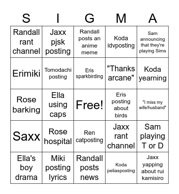 Publix bingo Card