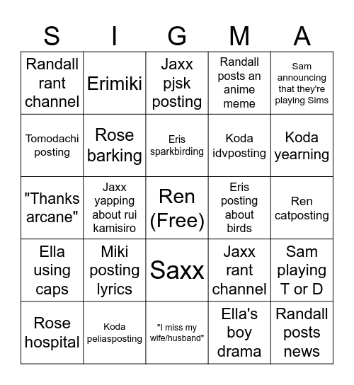 Publix bingo Card