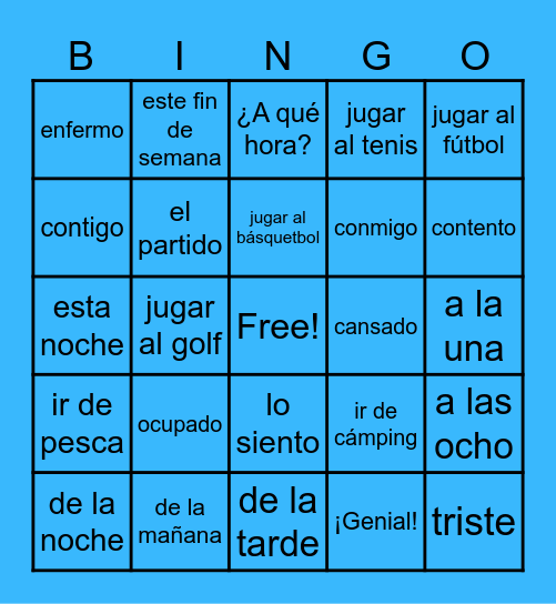 4A BIngo Card