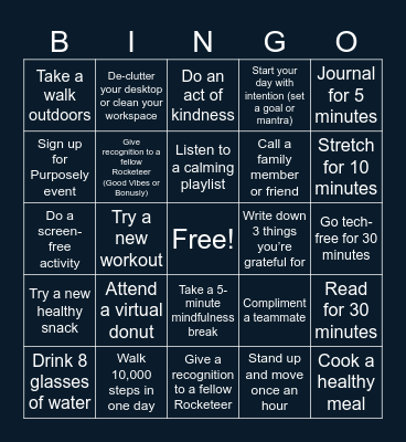 ScalePad Wellness Bingo Card