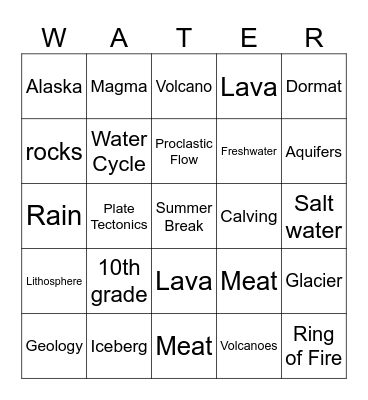 Springfield Wild Cat Bingo Card