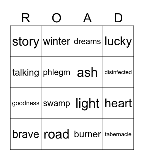The Road (259-end) Bingo Card