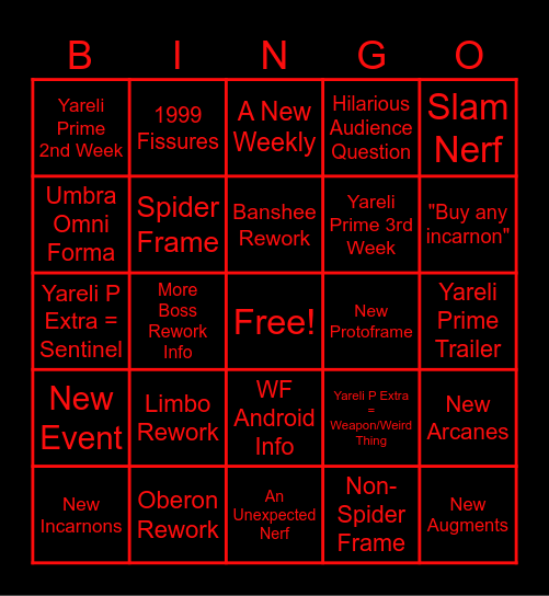 May 2025 Devstream Bingo Card
