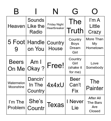 #2 Bingo Card