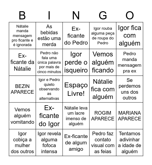 MOTOROCK 2025 Bingo Card