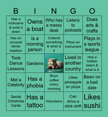 ICEBREAKER BINGO Card