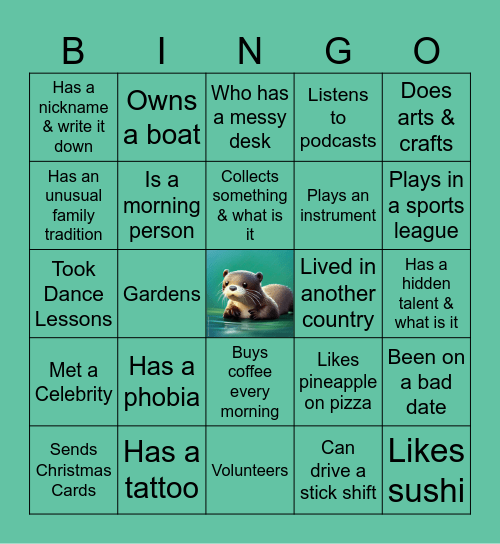 ICEBREAKER BINGO Card