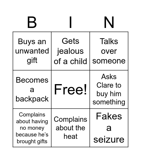 🚩BINGO🚩 Bingo Card