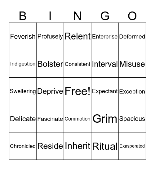 Kira-Kira Bingo Card