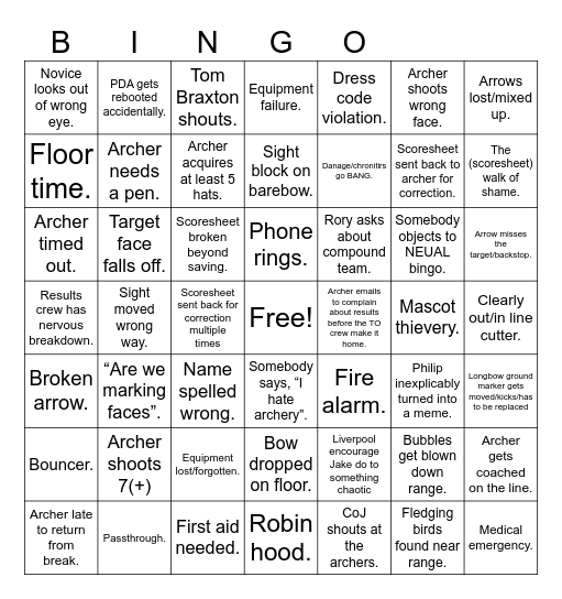 NEUAL Bingo Card
