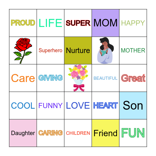 MOTHERS DAY Bingo Card