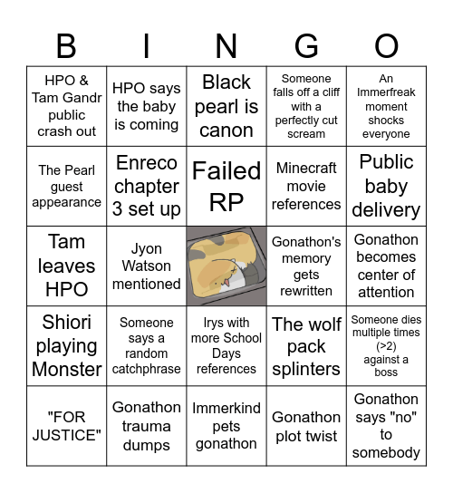 Enreco Bingo Day 7 Bingo Card
