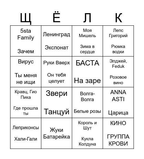 10.05.25 - ЕГОР НИКОЛАЕВИЧ ! Bingo Card