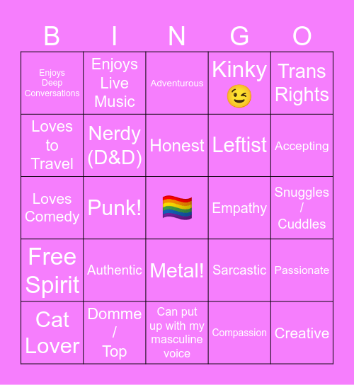 Vera Edition! Bingo Card
