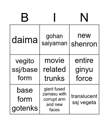 S.H.Figuarts Dragon Ball figuarts funny announcements Bingo Card