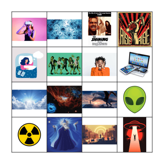 Science Fiction Bingo Card