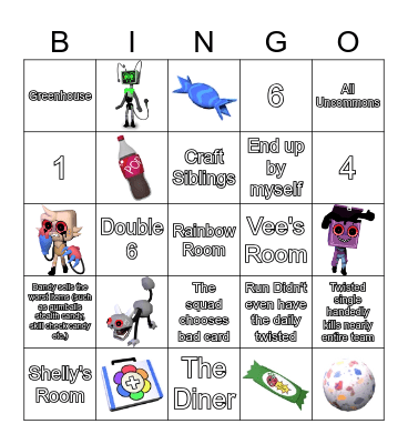 Dandys World Bingo Card