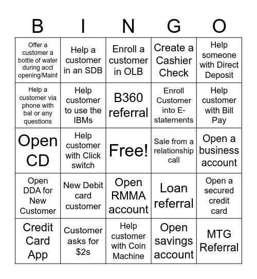 Northwest Bingo! Bingo Card