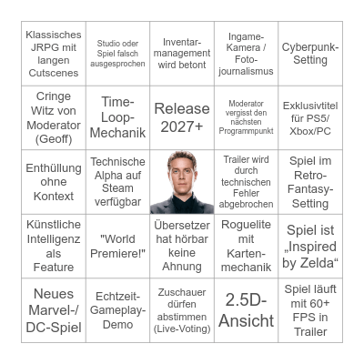 Summer Games Fest BINGO! Bingo Card