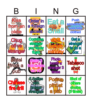 dordogne bingo Card