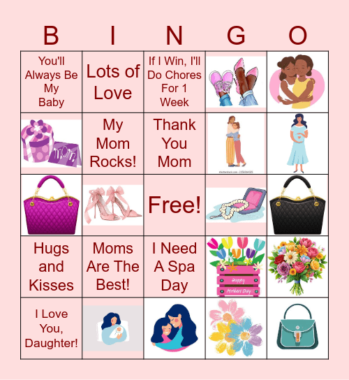Mother's Day Bingo 2025 Bingo Card