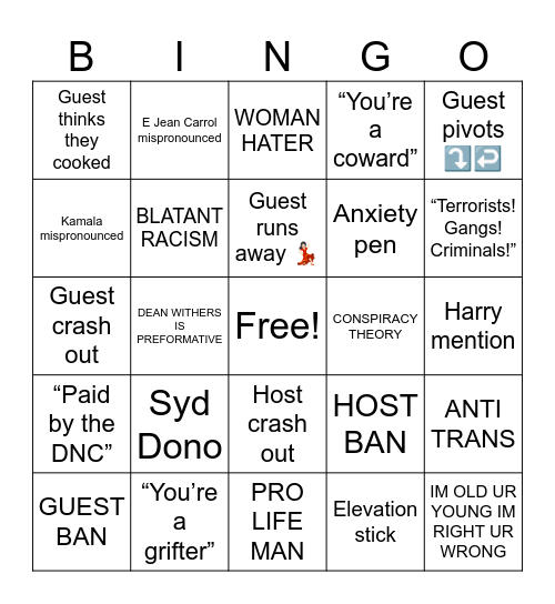 PEAN PINGO Bingo Card