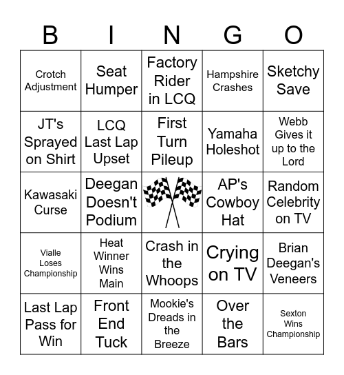 M O T O Bingo Card