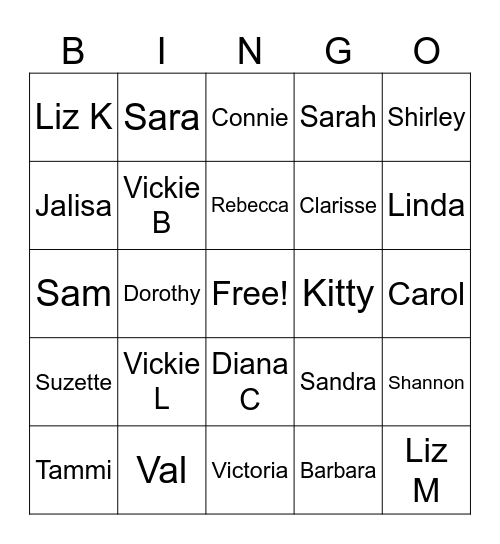 Mother's Day Bingo Card
