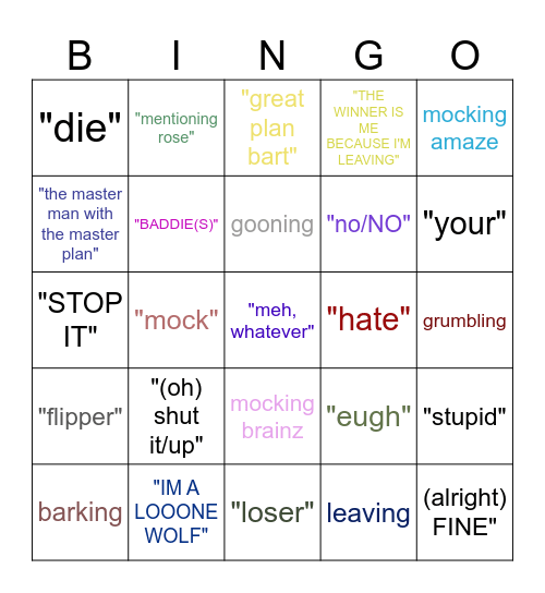 Busgo Bingo Card