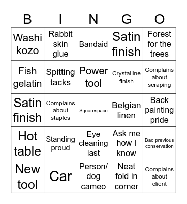 Baumgartner Bingo Card