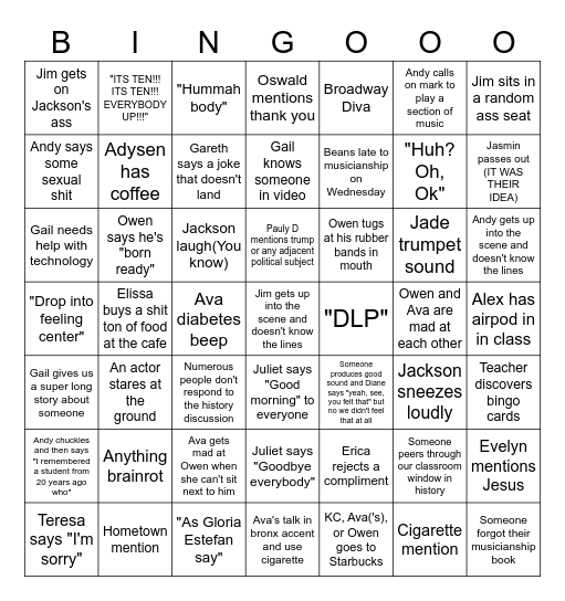 I2G Bingo Card