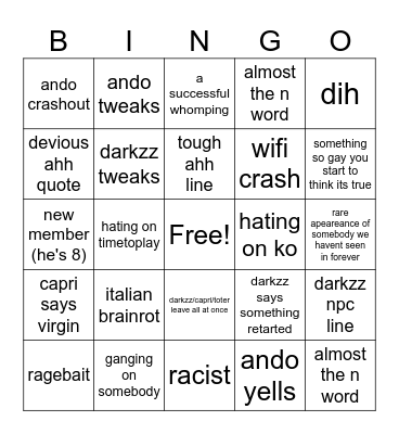 Blackflag bingo vol. 2l Bingo Card