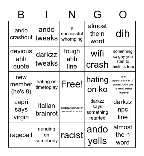 Blackflag bingo vol. 2l Bingo Card