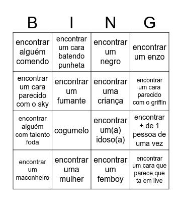 Bingo de Ome Bingo Card