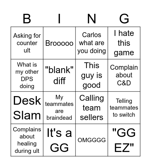 Maggie Stream Quotes Bingo Card