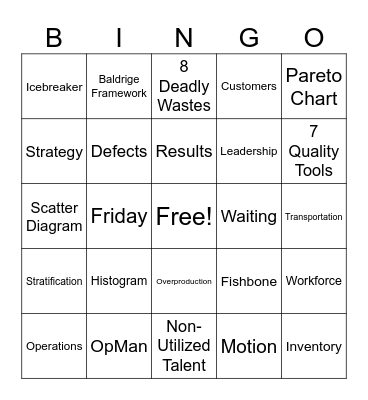 Icebreaker Bingo Card